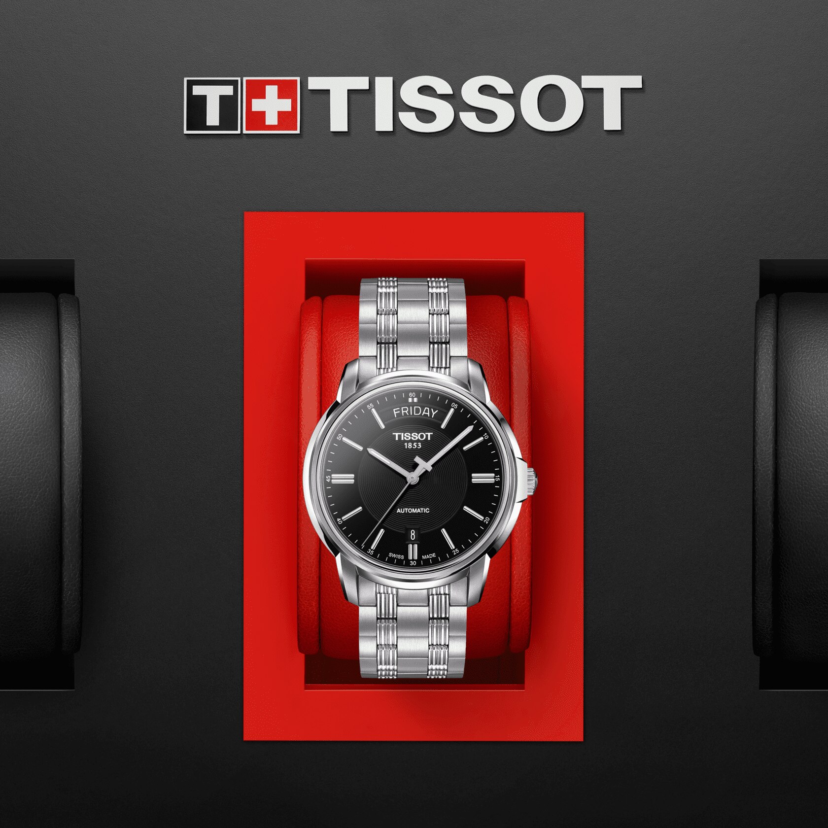 Tissot Automatics III Day Date • <strong>ETA 2834-2</strong><p>T0659301105100 - immagine 3
