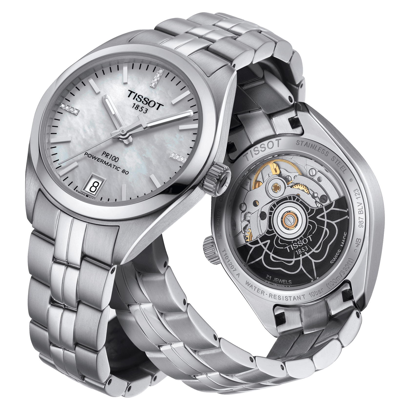 Tissot PR 100 Powermatic 80 Lady • <strong>POWERMATIC 80.111</strong><p>T1012071111600 - immagine 3