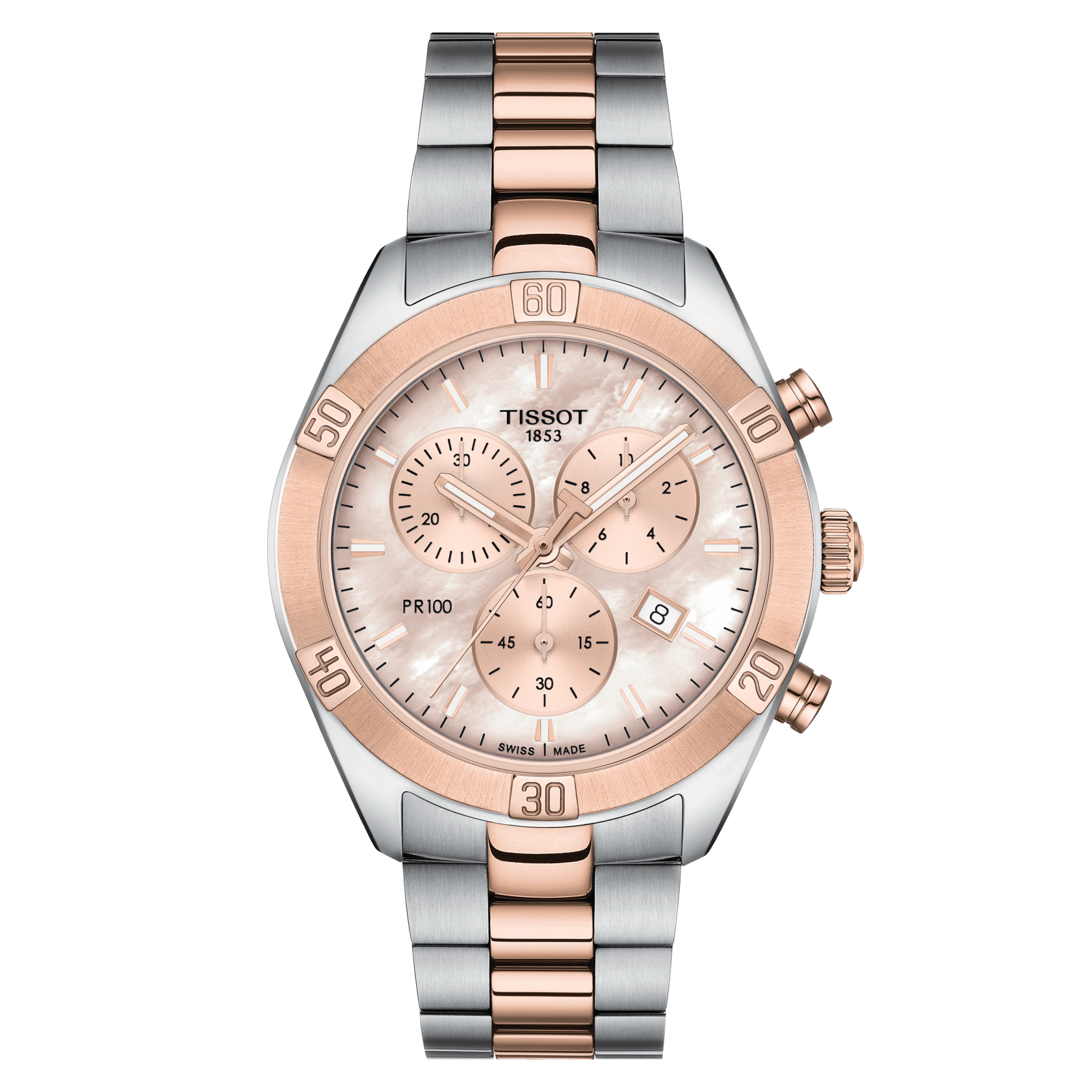 Tissot PR 100 Sport Chic Chronograph • <strong>ETA G15.212</strong><p>T1019172215100