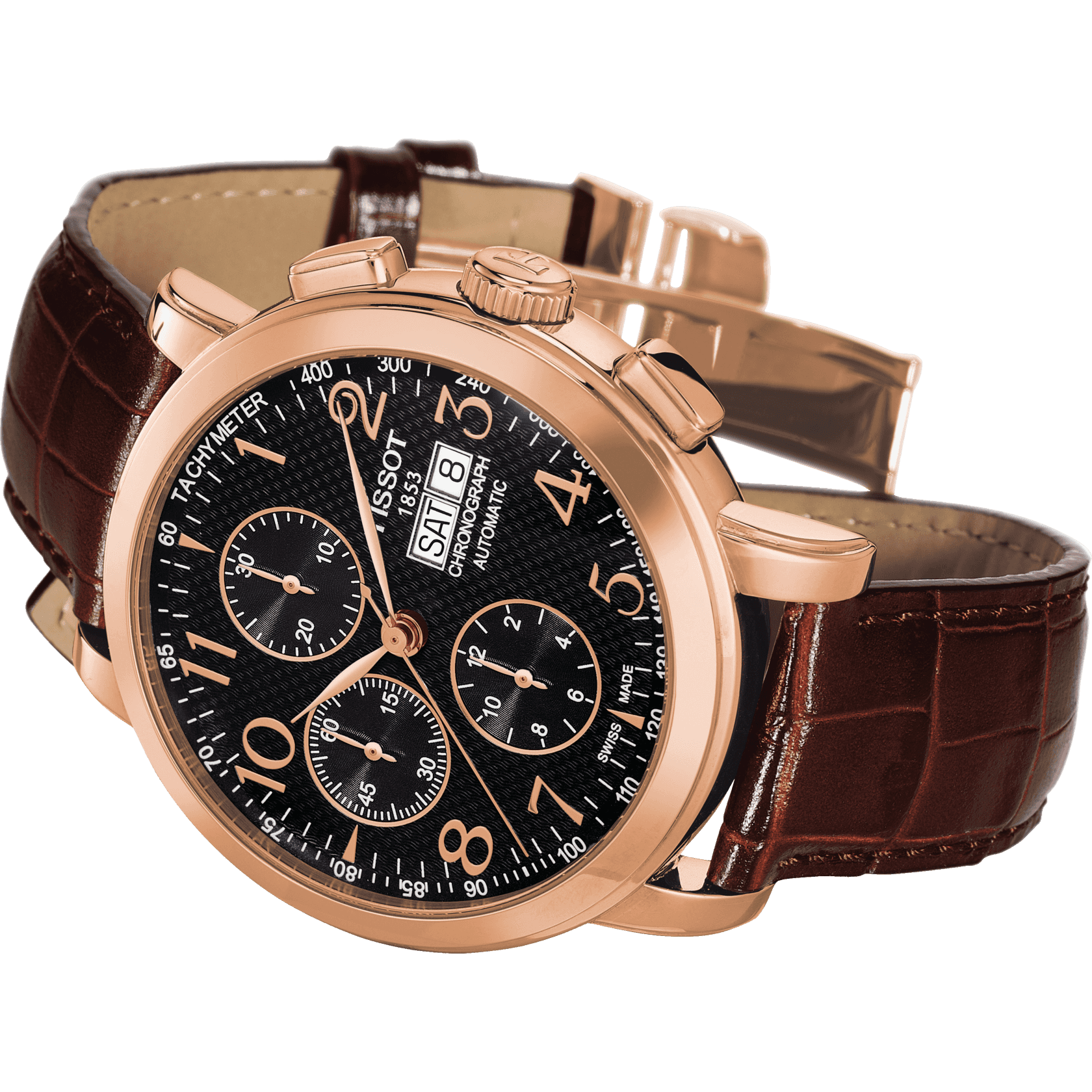 Tissot Sculpture Line Automatic Chronograph Valjoux 18K Gold • <strong>ETA 7750</strong><p>T9056277605700 - immagine 3
