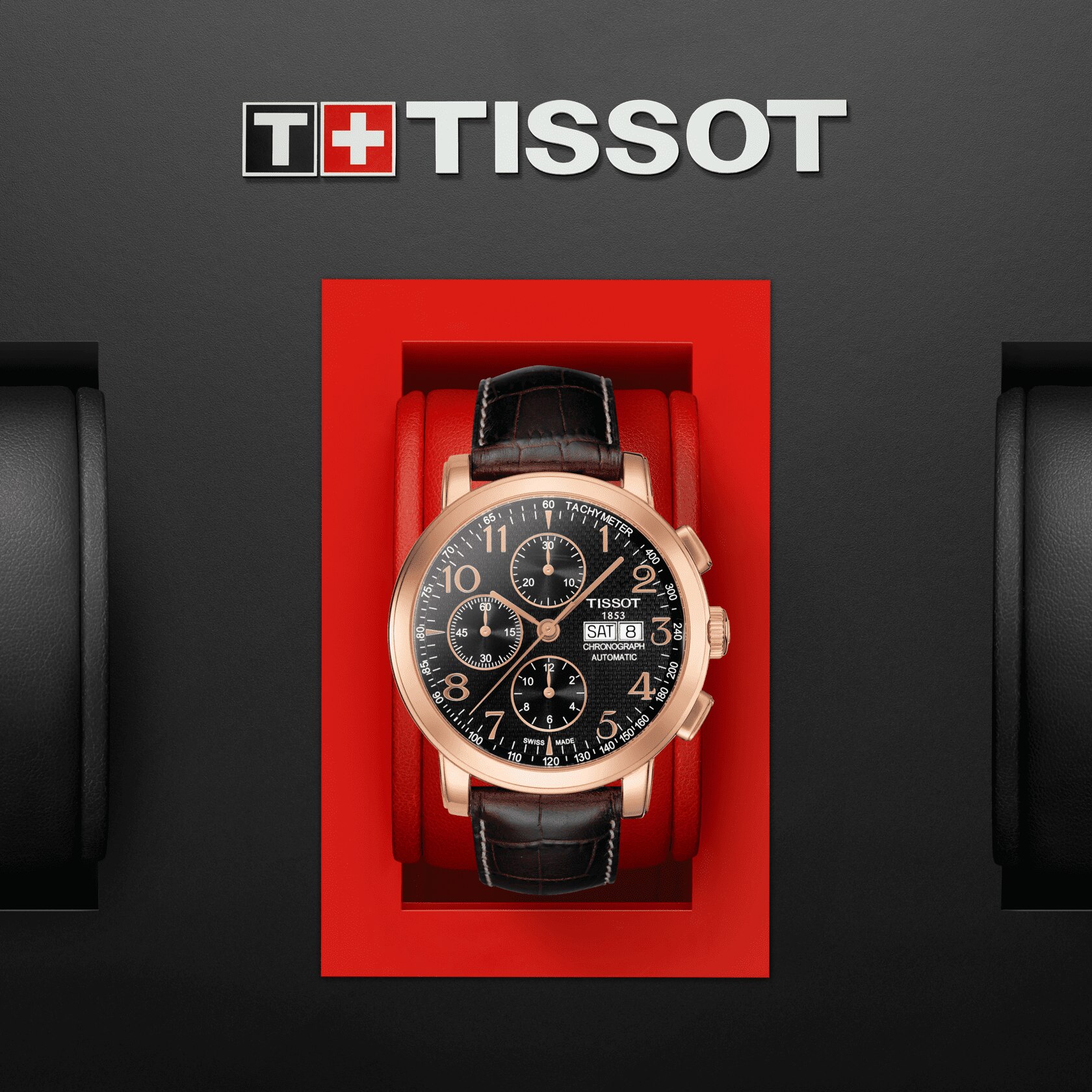 Tissot Sculpture Line Automatic Chronograph Valjoux 18K Gold • <strong>ETA 7750</strong><p>T9056277605700 - immagine 4